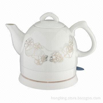 Ceramic Electric Kettle with 1.2L Capacity and Switch-on/off, 1,000W Power, Boil-dry Protection